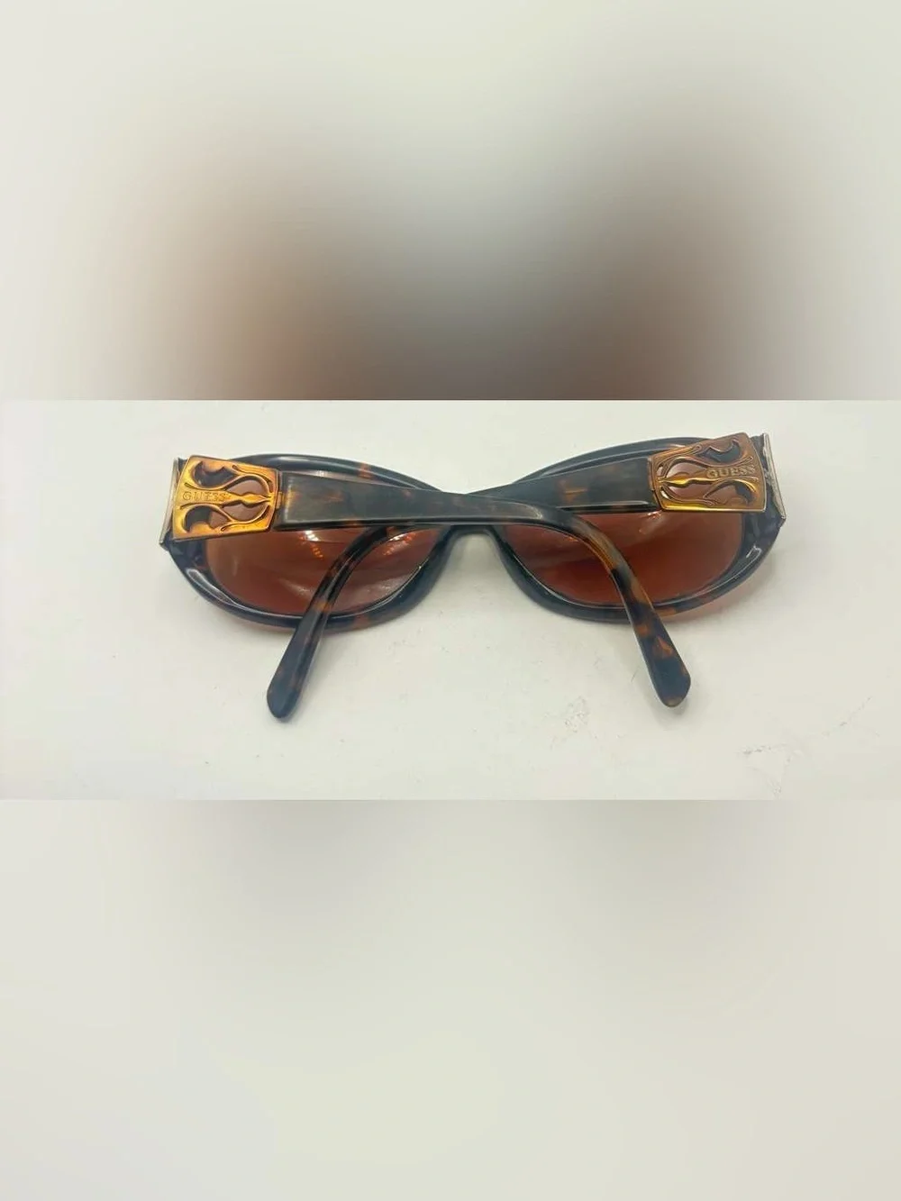 Guess Brown Oval Sunglasses Frames Only